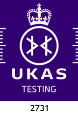 UKAS Testing 2731 accreditation badge